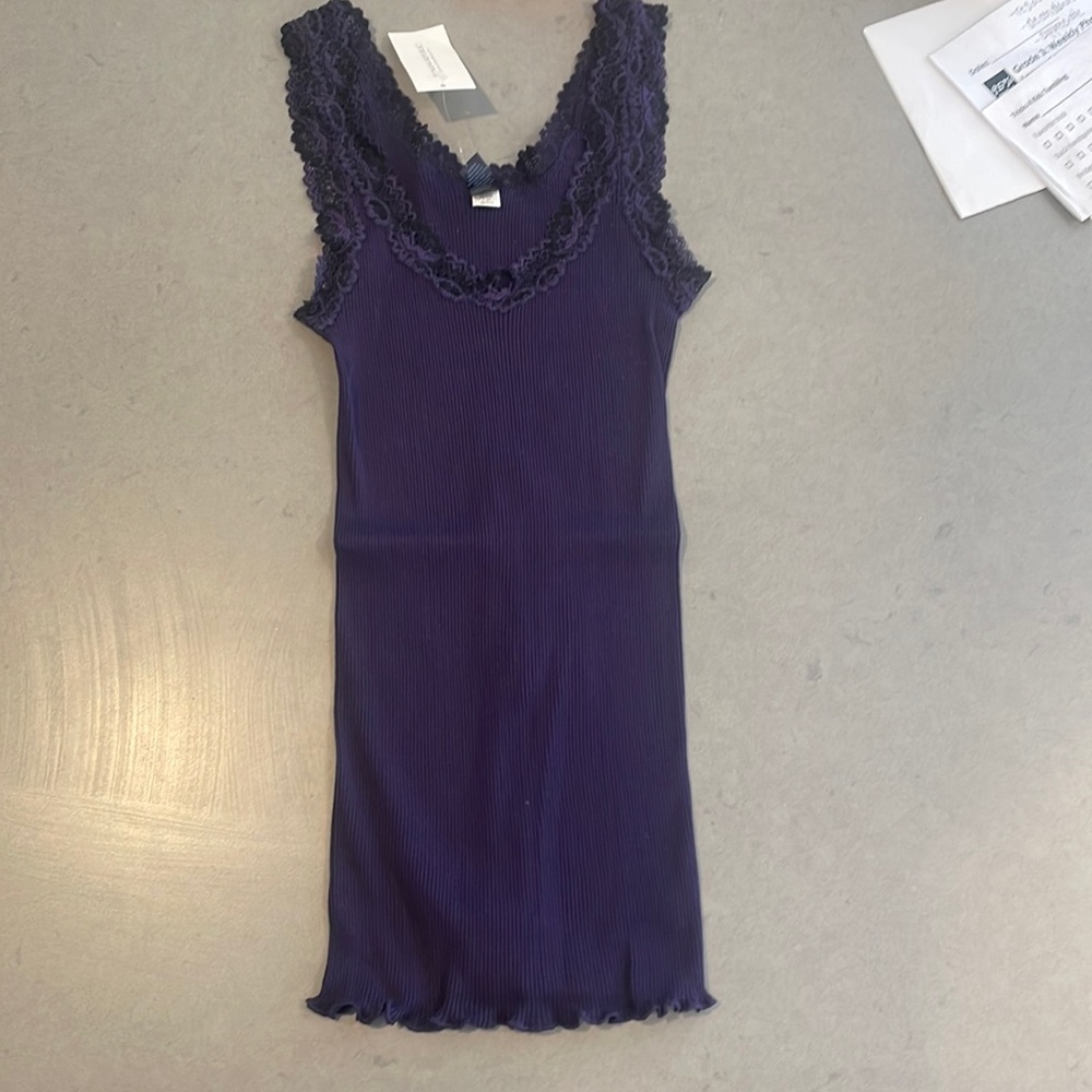 NWT Banana Republic purple lace tank top